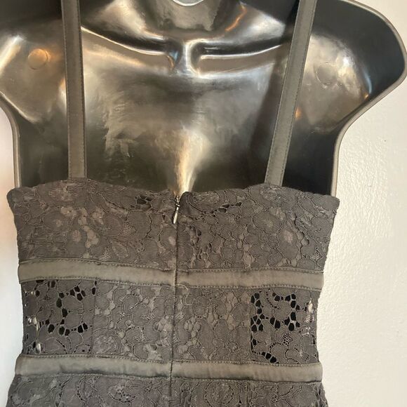 Express black lace piped sleeveless sheath dress - Picture 6 of 9